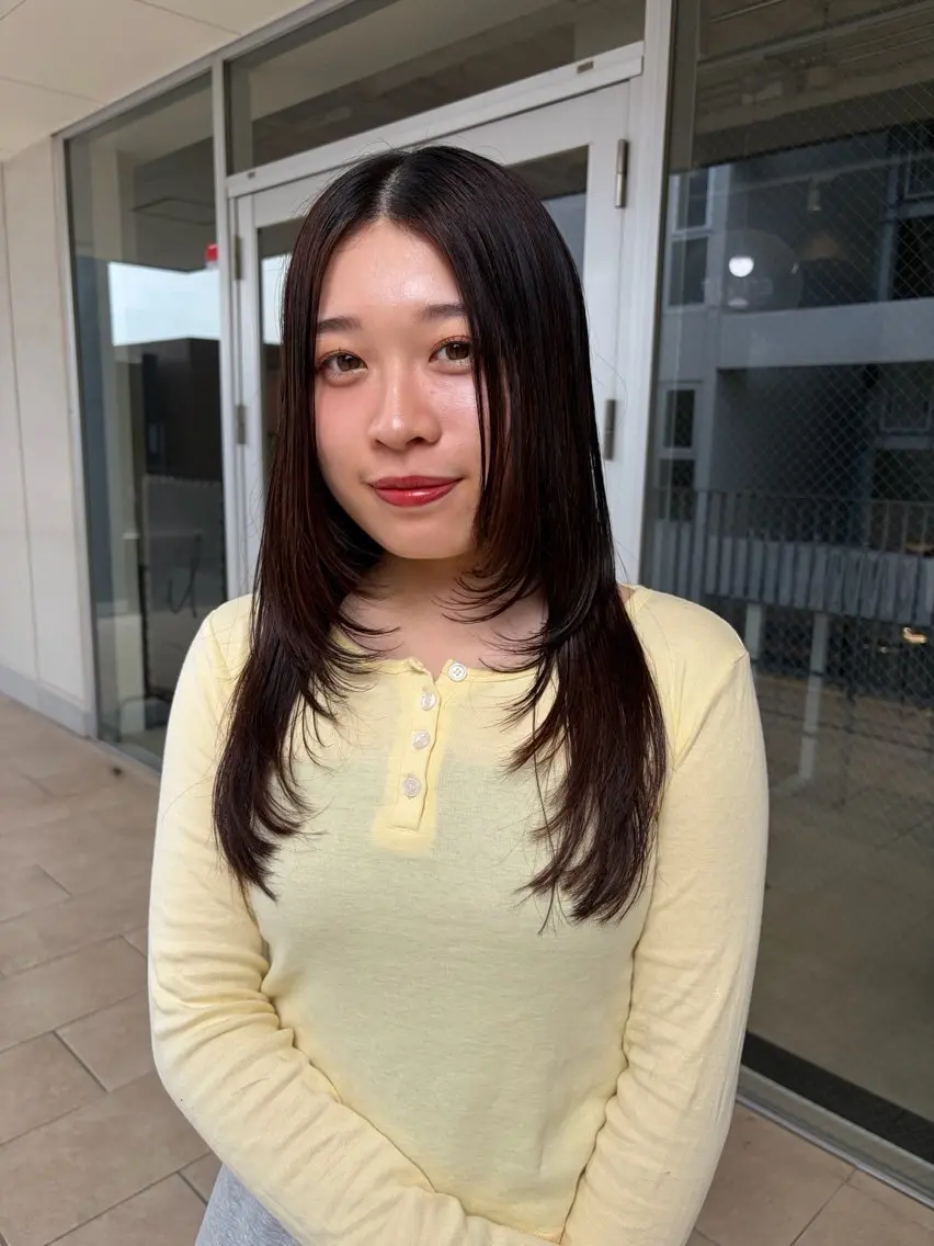 ロング カット 田中 遥陽のヘアスタイル
