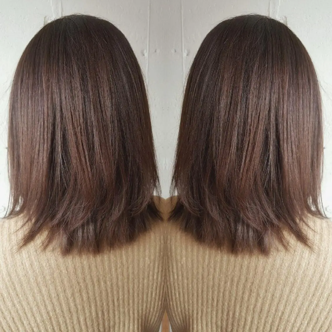 ミディアム アッシュ あらき ちさとのヘアスタイル