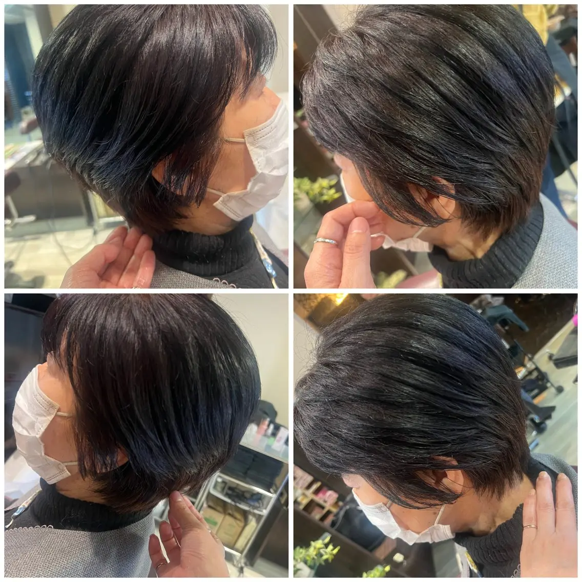ショート 【南草津】髪質改善 ヘナカラー&縮毛矯正のヘアスタイル