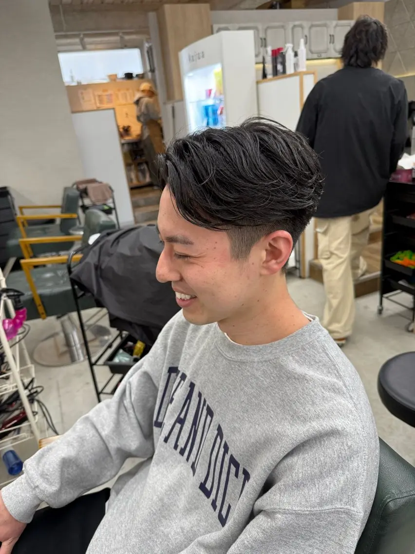 メンズ カット パーマ 八谷 将平のヘアスタイル