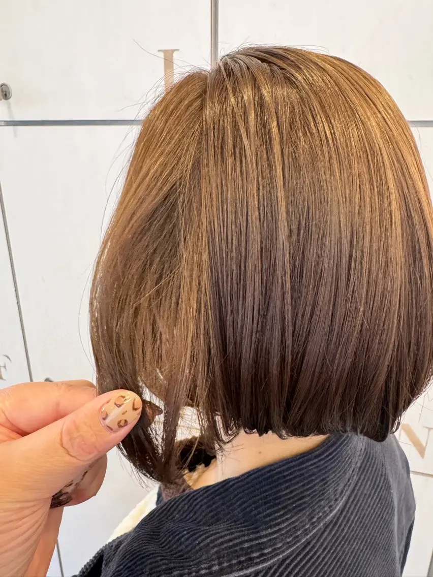 ミディアム カット ヘアカラー トリートメント 古澤 あかねのヘアスタイル