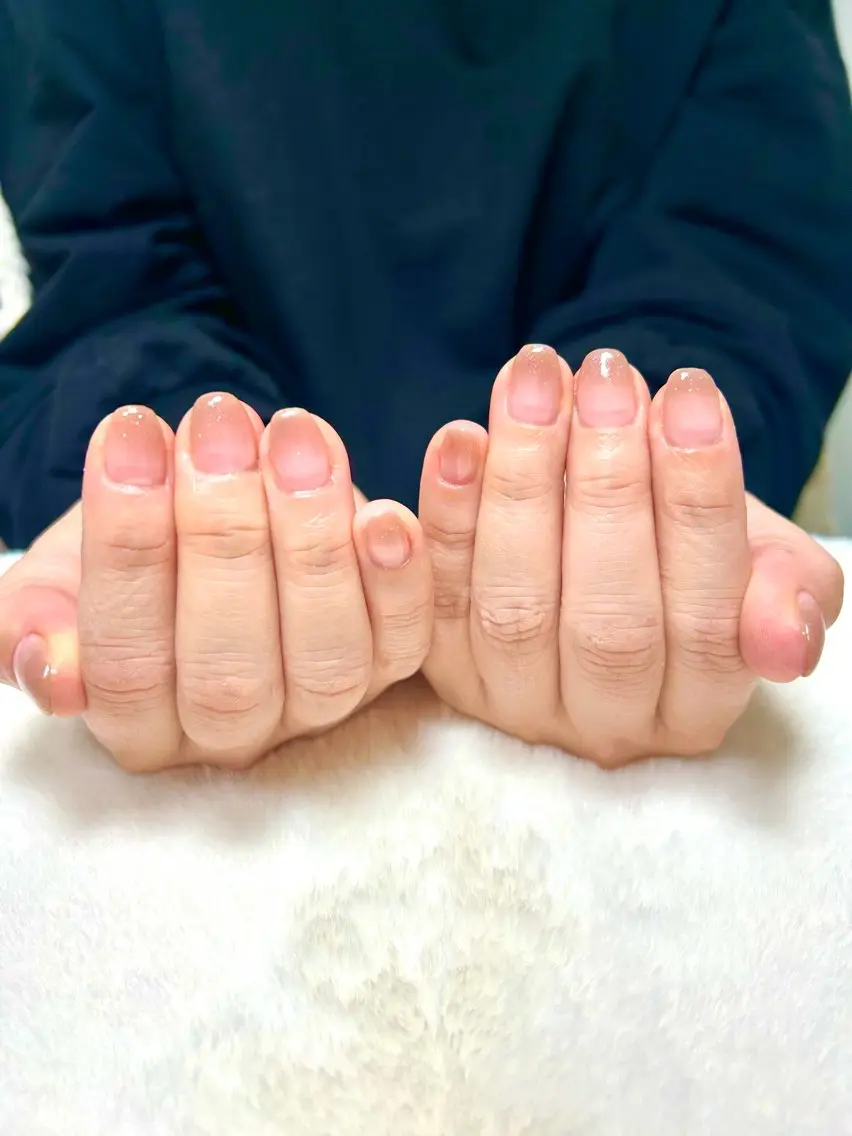 ネイル グラデーション ラメ(グリッター) ハンドネイル salon moiのマツエク・マツパデザイン