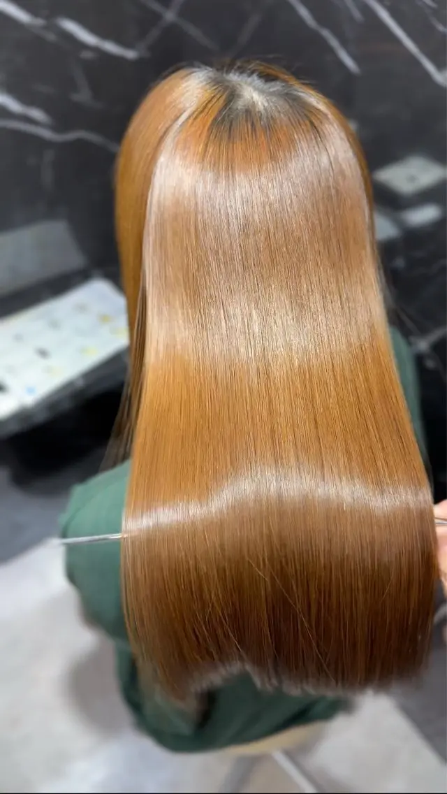 ロング JIN|乾かしただけ 美髪矯正本格髪質改善のヘアスタイル