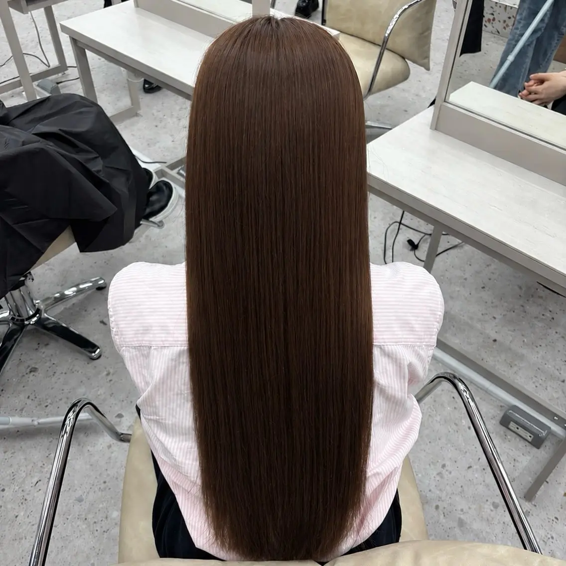 ロング カラー ブラウンカラー チョコレートブラウン 透明感カラー 韓国風ヘア ヘアカラー haru/COCO /大宮/カラーのヘアスタイル