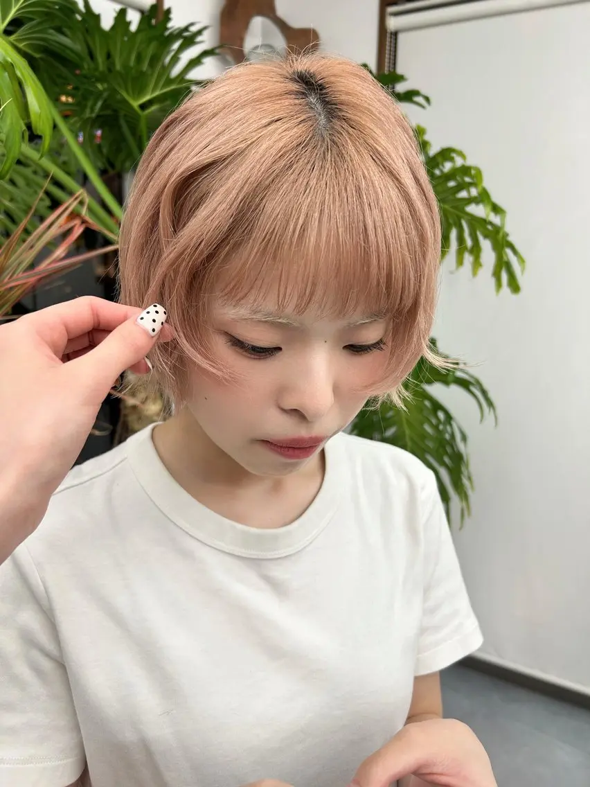 ショート カラー カット ヘアカラー トリートメント 田村 雪華のヘアスタイル