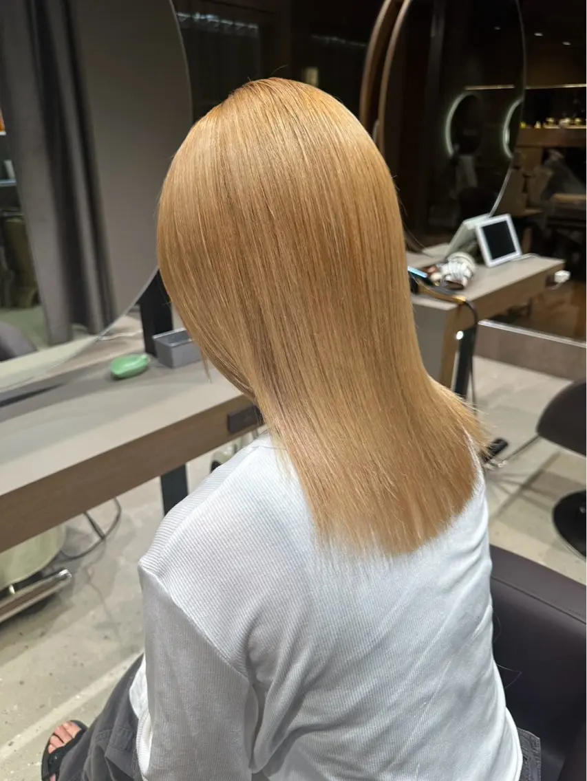 セミロング トリートメント 庄司 理音のヘアスタイル