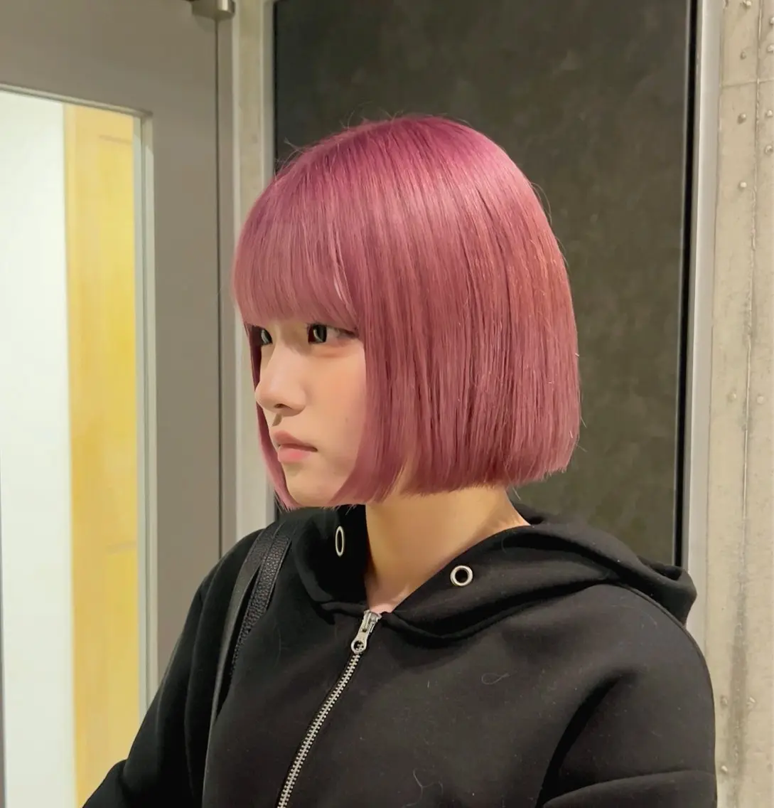 ショート カット ヘアカラー トリートメント ヘッドスパ 柔め透明感血色カラー 暖色/レイヤー/ゆいのヘアスタイル