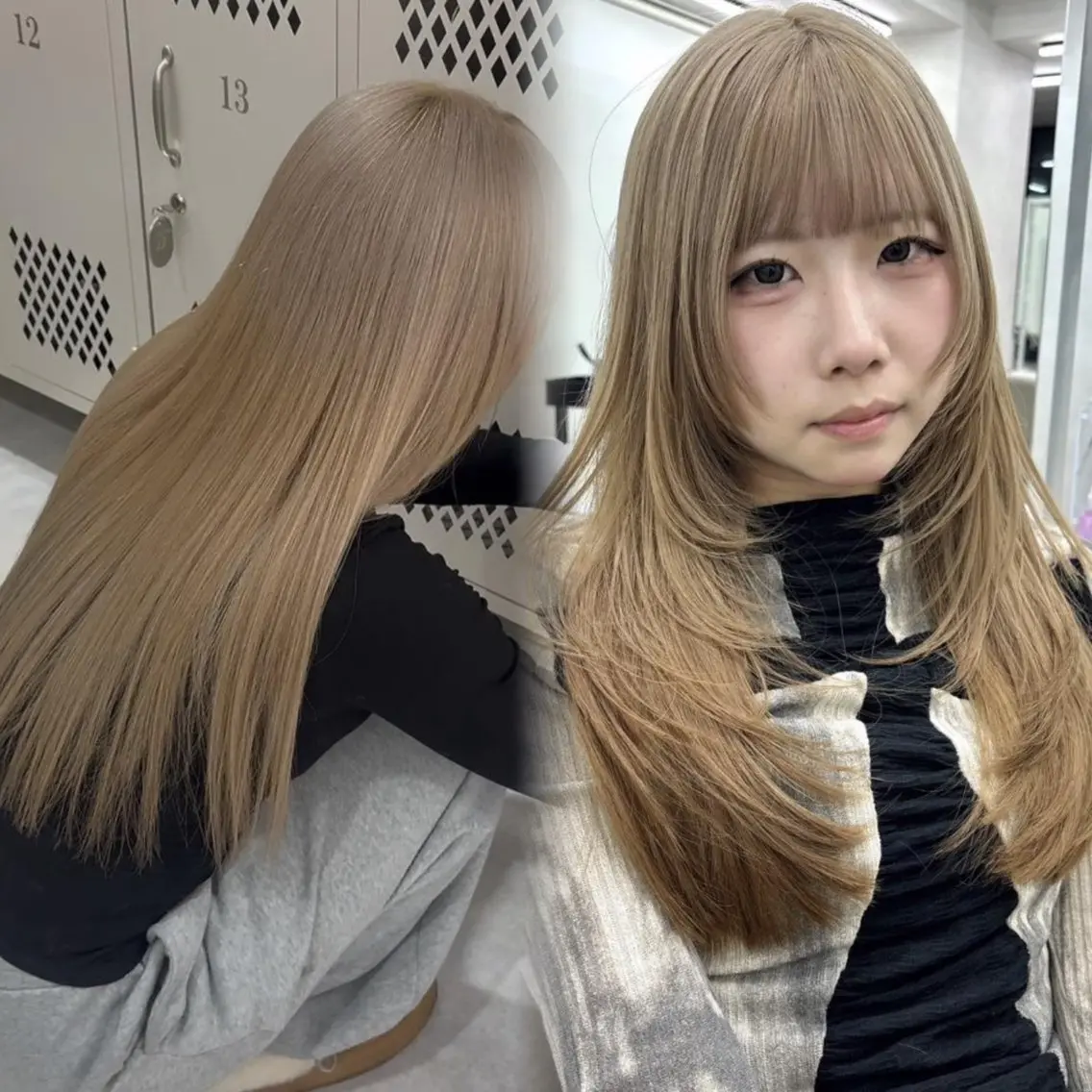 ロング ヘアカラー トリートメント 🎀ブリーチ ハイト ーン ♡Kanon♡のヘアスタイル