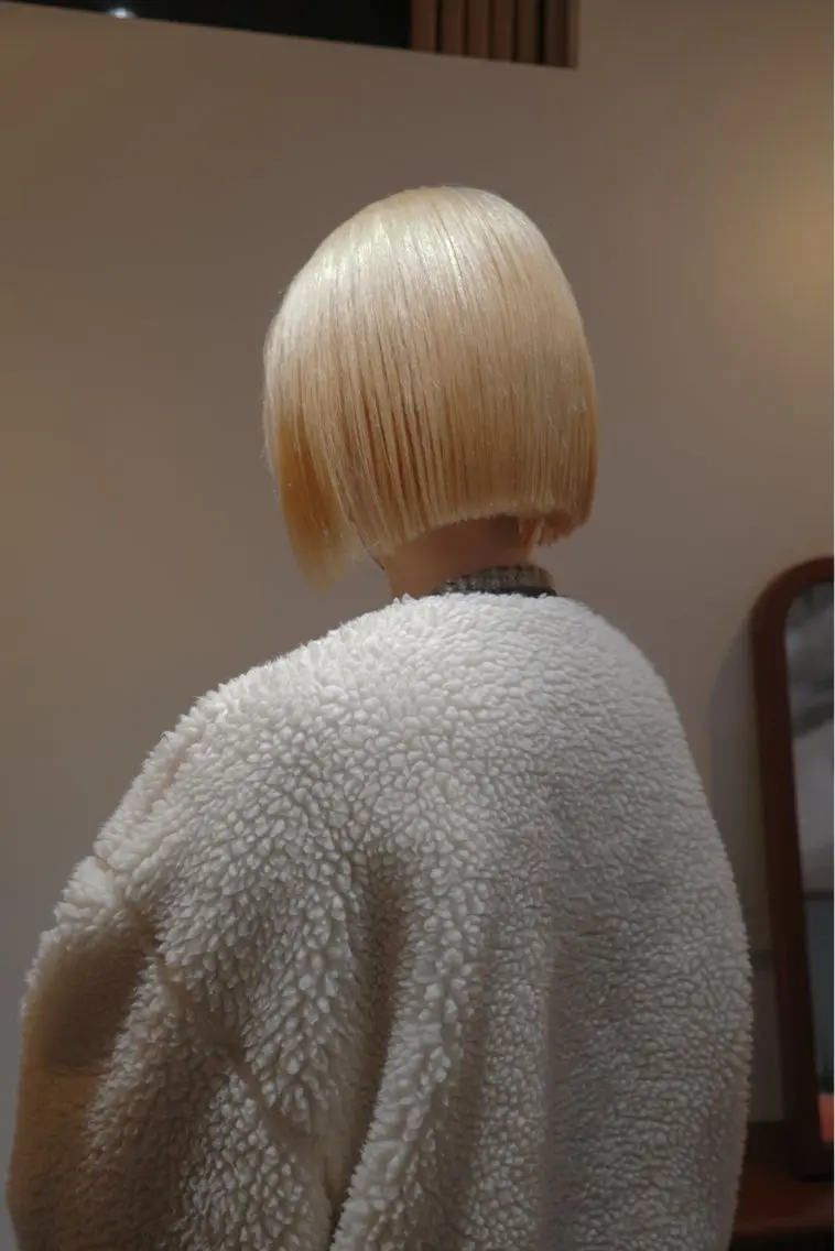 ミディアム ケアカラー カット ヘアカラー ナチュラルレイヤー/ ボブパーマ/カネコのヘアスタイル