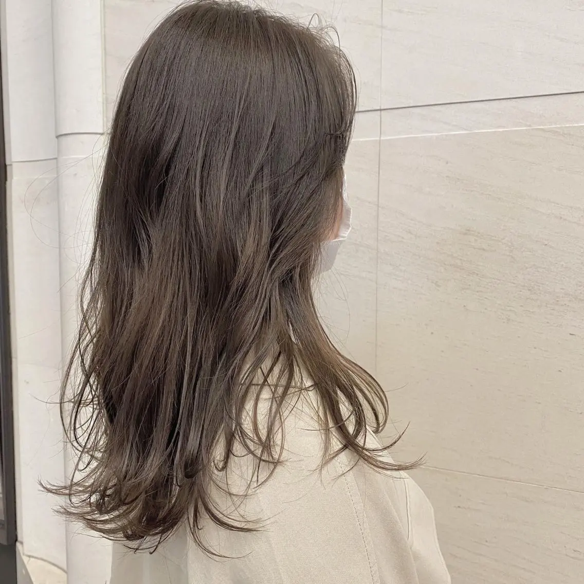 セミロング まつもと りさのヘアスタイル