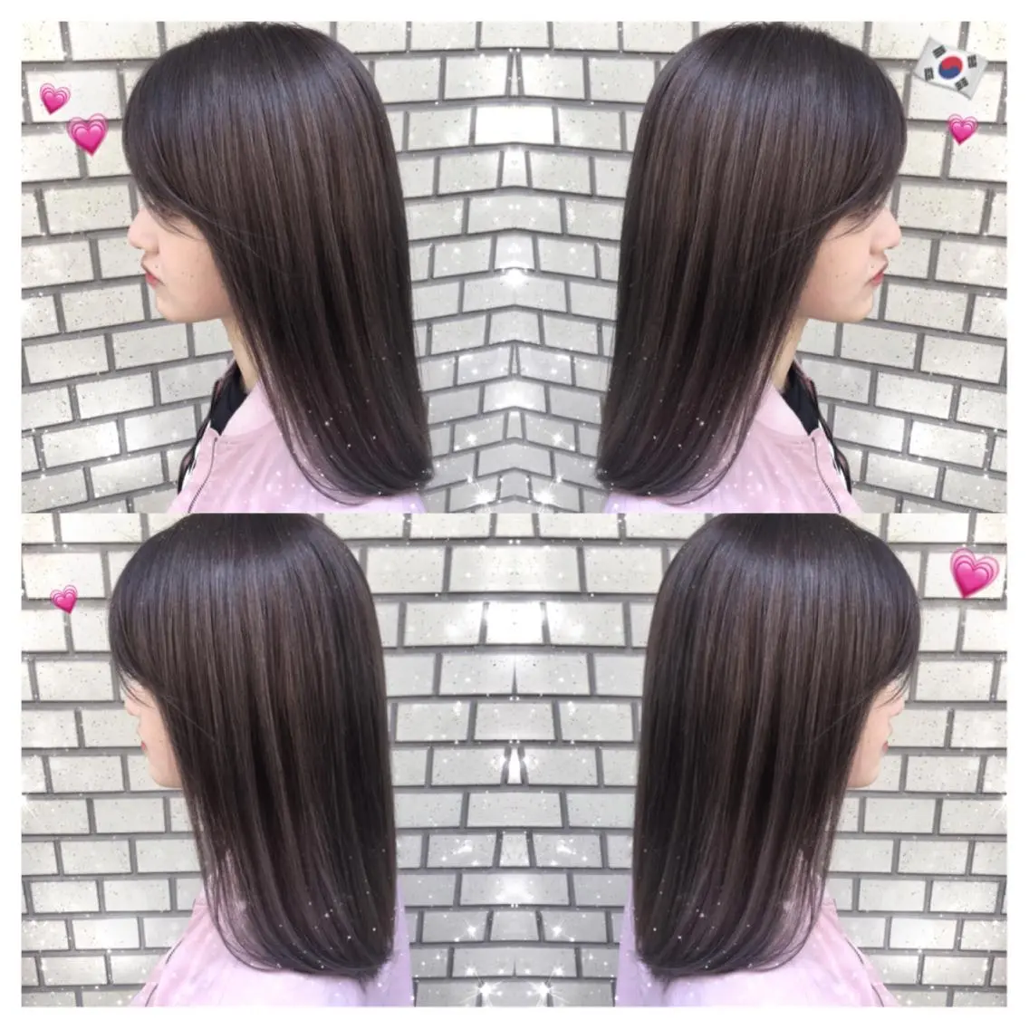 ミディアム カラー ブリーチ グレージュ 韓国ヘア得意❤︎森澤 悠佳のヘアスタイル