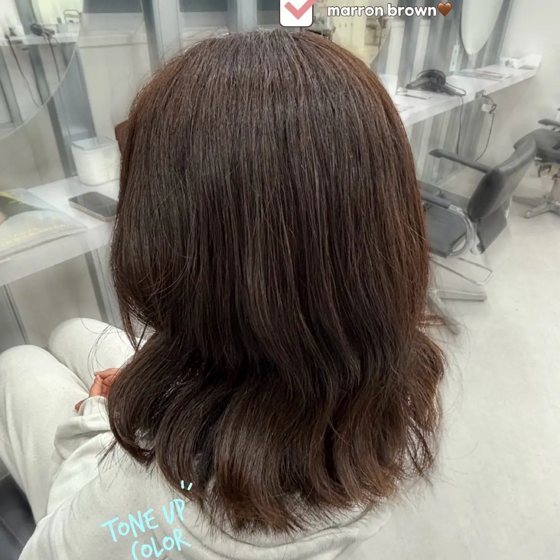 カラー ブラウンカラー りお🎀暖色🩰カラ ーモデル募集中のヘアスタイル