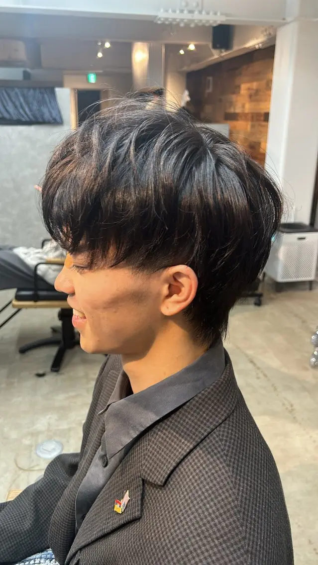 ショート カラー メンズ メンズ就活ヘア 丸岡 桜のヘアスタイル