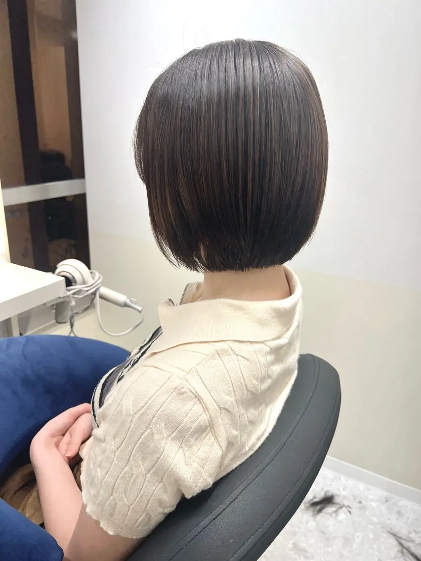 ショート 伸ばしかけ 半個室サロン/透明感 /艶髪♡岸上 温♡のヘアスタイル