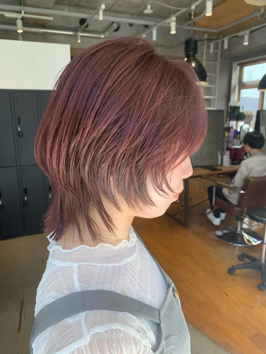 ショート カラー パーマ　地毛風カラー /横山大樹のヘアスタイル