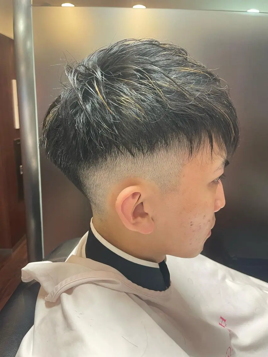 メンズカットモデル【フェード以外】の写真
