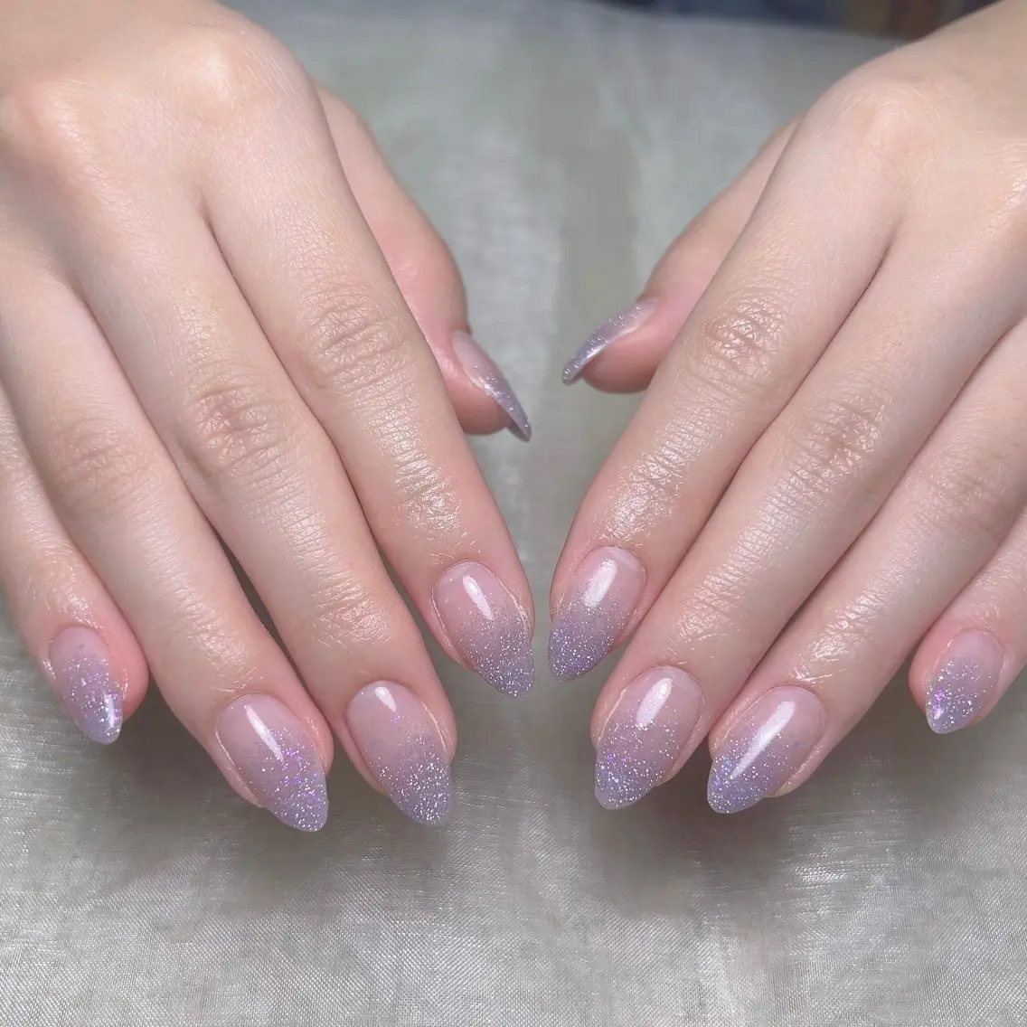 メンズ ネイル メンズ韓国風 アートネイル オーロラネイル ガーリー キラキラネイル ハンドネイル Nail salon 木にいるのネイルデザイン