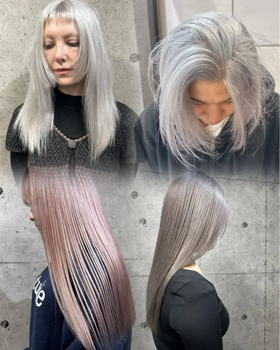 【綺麗なハイトーンにしたい方へ】2ブリーチ+アディクシーカラーの写真