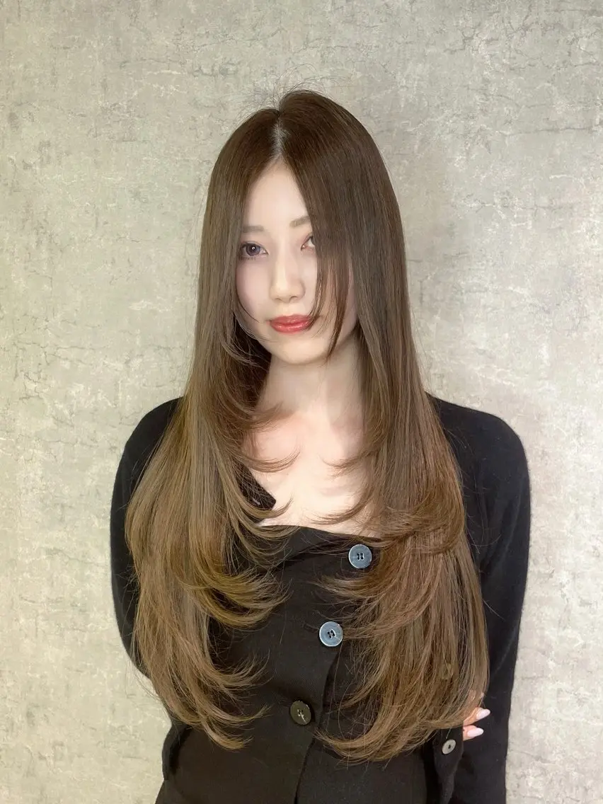 ロング トレンド韓国レイヤー 🇰🇷のんのヘアスタイル