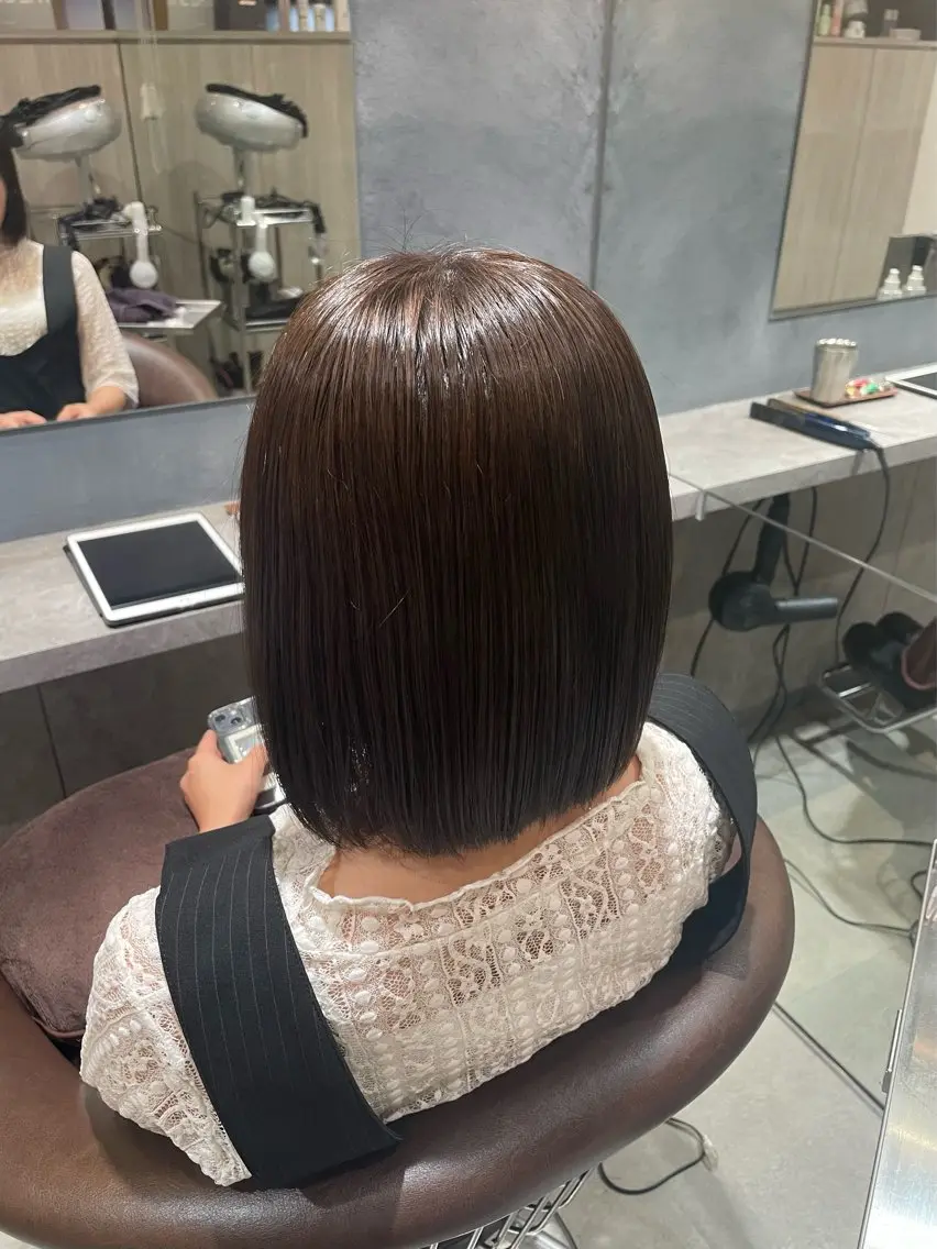 カラー ヘアカラー 田中 里桜奈のヘアスタイル