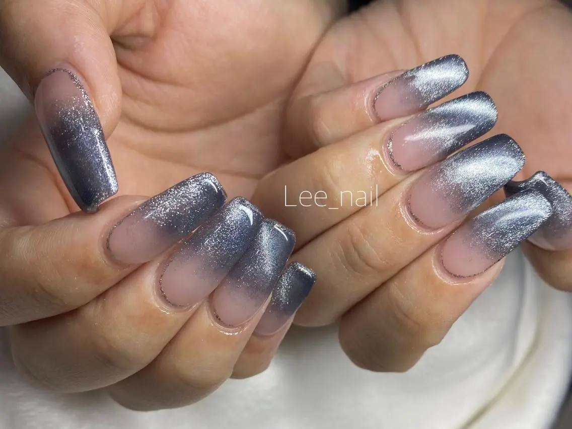 ネイル ジェルネイル マグネットネイル スカルプネイル Lee_ nailのネイルデザイン