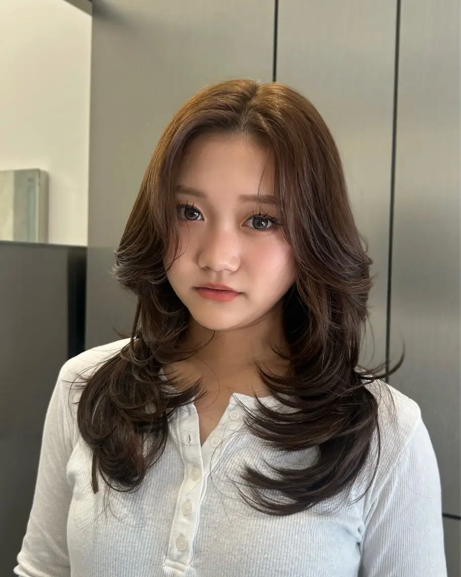 ロング レイヤーカット カット ヘアカラー 大人レイヤー/艶美髪 🇺🇸TOMONAのヘアスタイル
