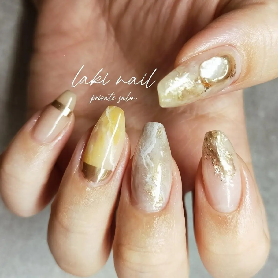 ネイル フレンチネイル ミラーネイル ニュアンスネイル ハンドネイル by lakiのネイルデザイン