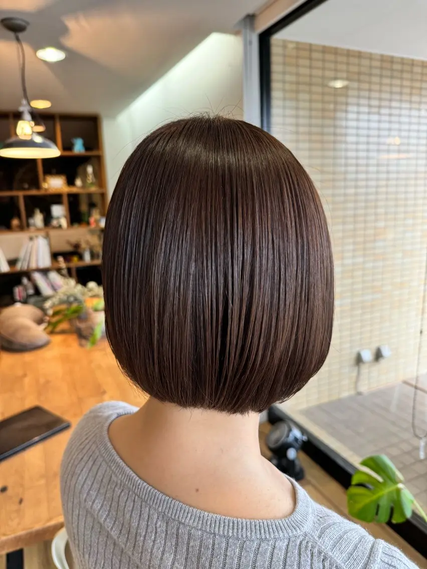 ショート カラー グレージュ オリーブグレージュ オリーブグレー ヘアカラー トリートメント ツキダテ ユイのヘアスタイル