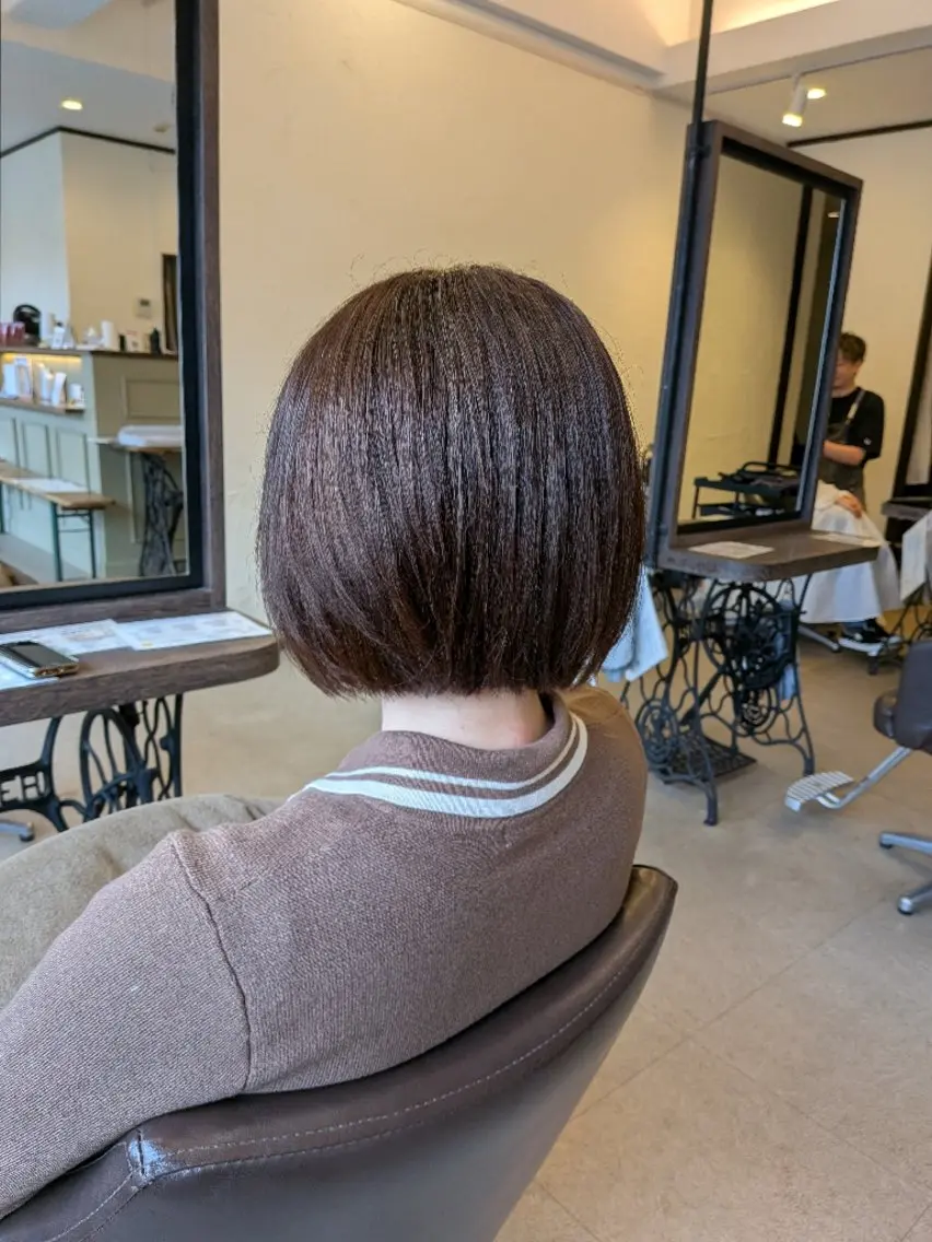 ショート パーマ ストレートパーマ 艶髪/髪質改善 ︎ ✂つちやのヘアスタイル