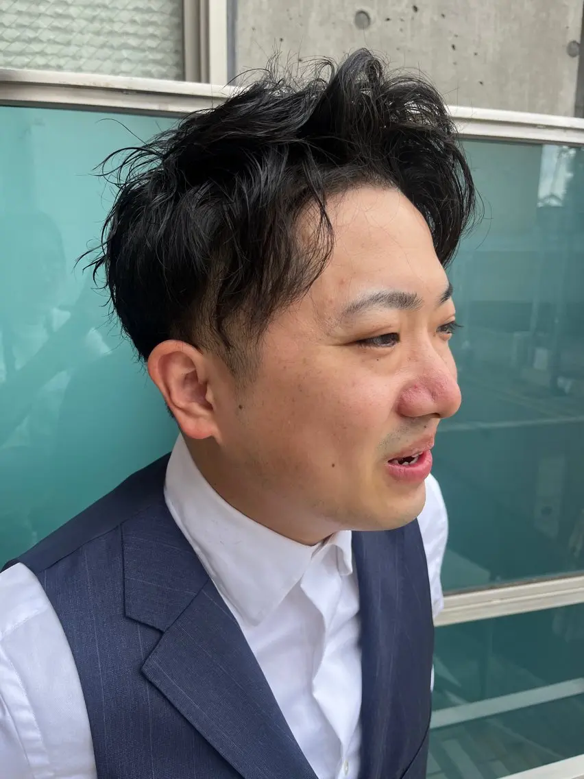 ショート カラー メンズ カット トリートメント 久木原 ゆりのヘアスタイル