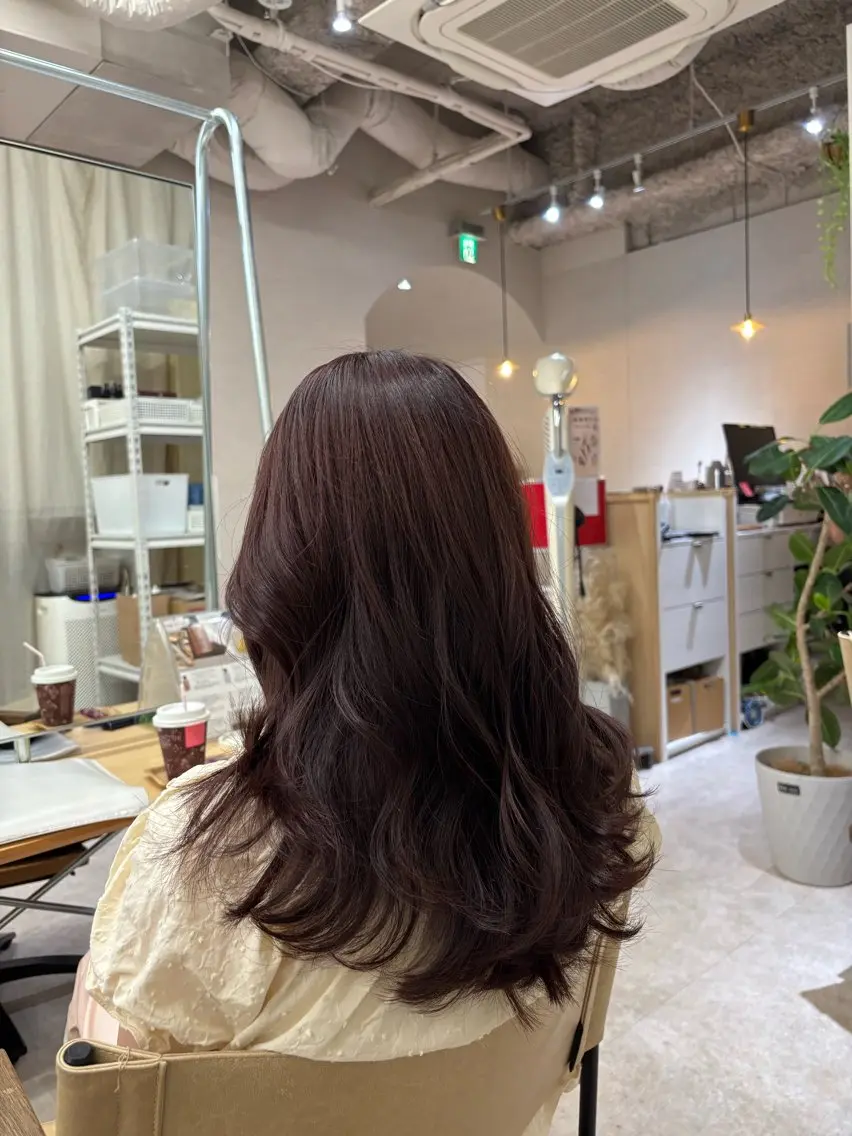 ミディアム ヘアカラー トリートメント 段野吾颯 ／ベージュカラーのヘアスタイル