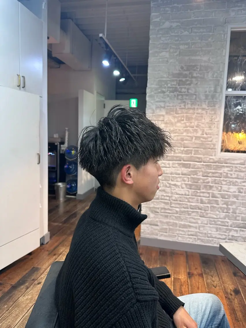 ショート パーマ メンズ 🩵メンズショート✨ パーマスタイル みくのヘアスタイル