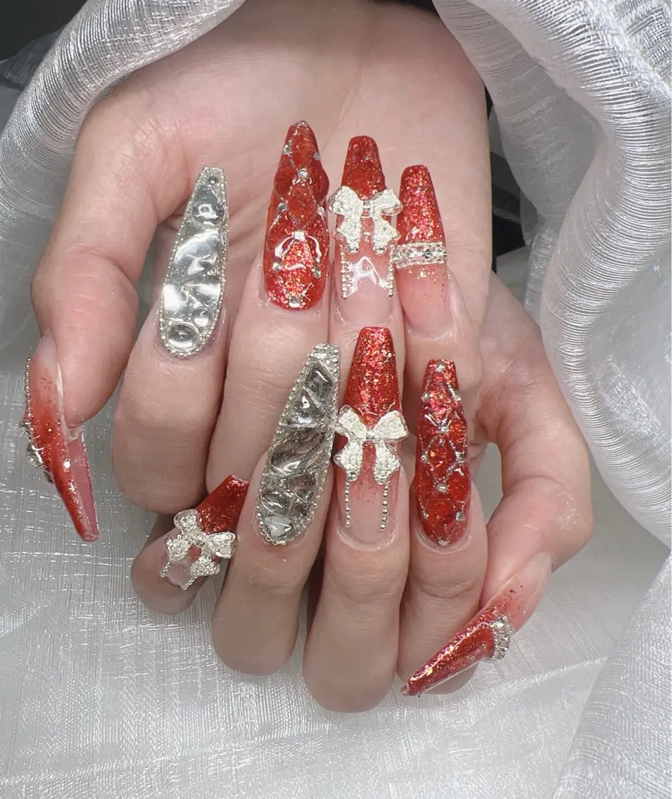ネイル ハンドネイル Lee Nails チップ長さだし専門店のネイルデザイン