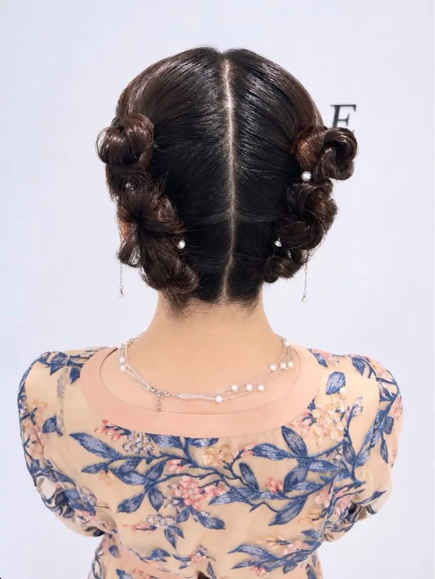 ヘアアレンジ ボブ ヘアセット レイヤー｜ハッシュ｜ ヘアセット｜山田寛菜のヘアスタイル