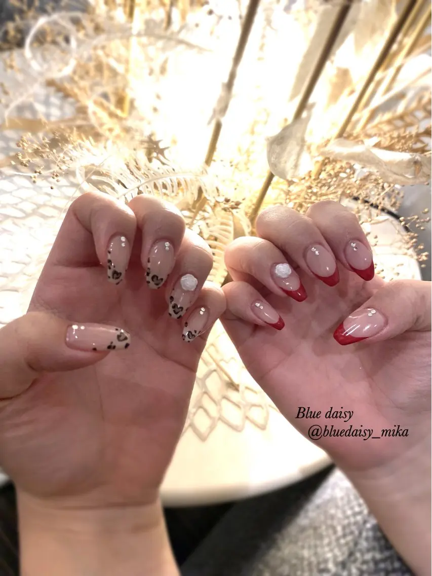 ネイル ハンドネイル Blue daisy 栄本店のネイルデザイン