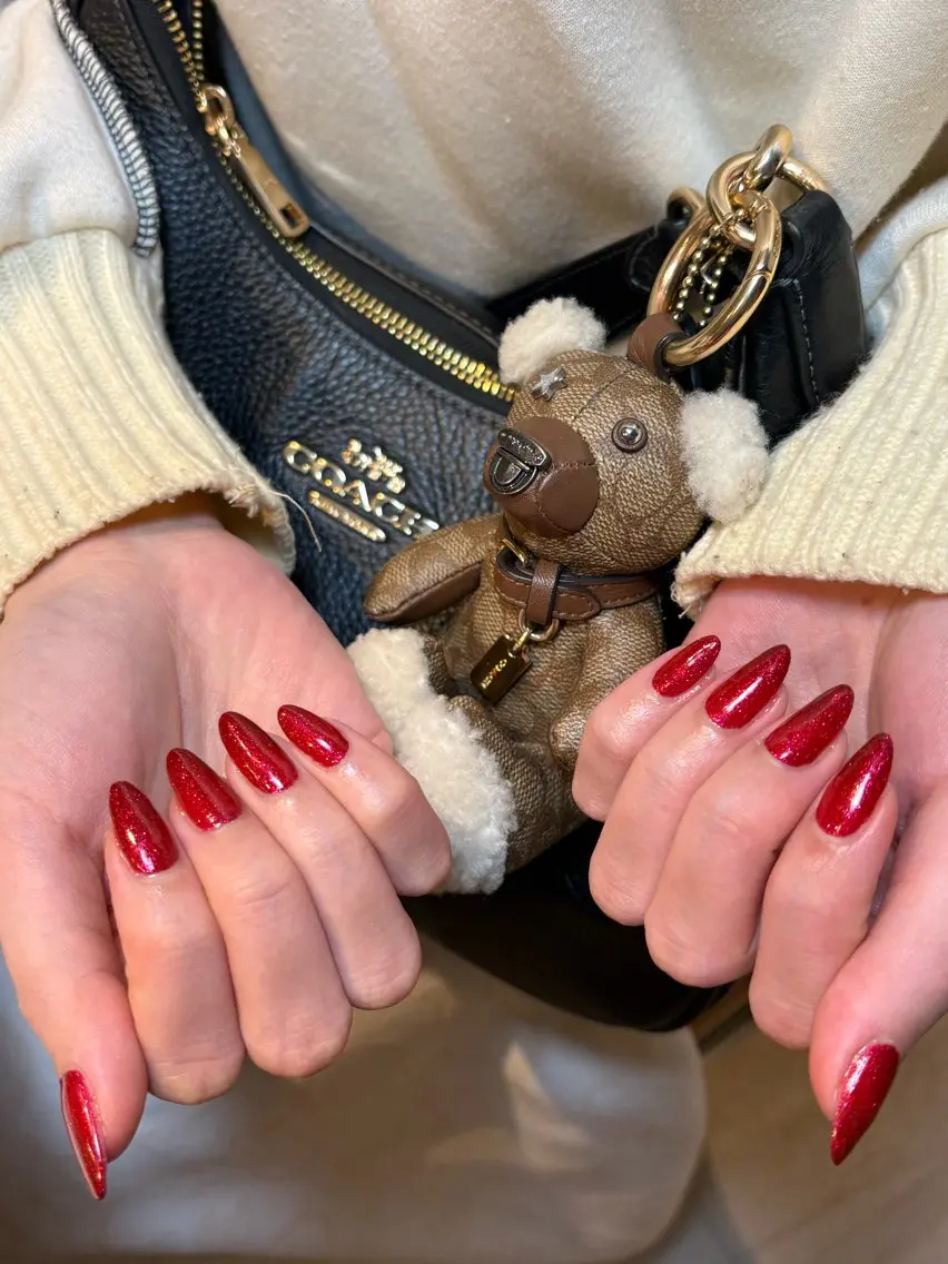 ネイル ボルドー ワンカラーネイル シンプルネイル 冬ネイル ハンドネイル Kai  nail Mayukoのネイルデザイン
