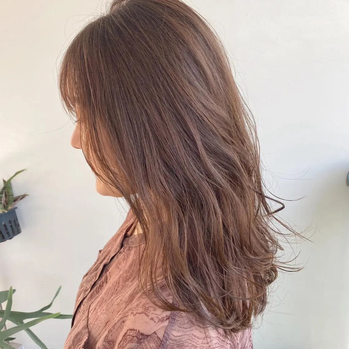 セミロング カット ヘアカラー トリートメント 艶カラー⁑ナチュラル ⁑中屋恵美🍃のヘアスタイル