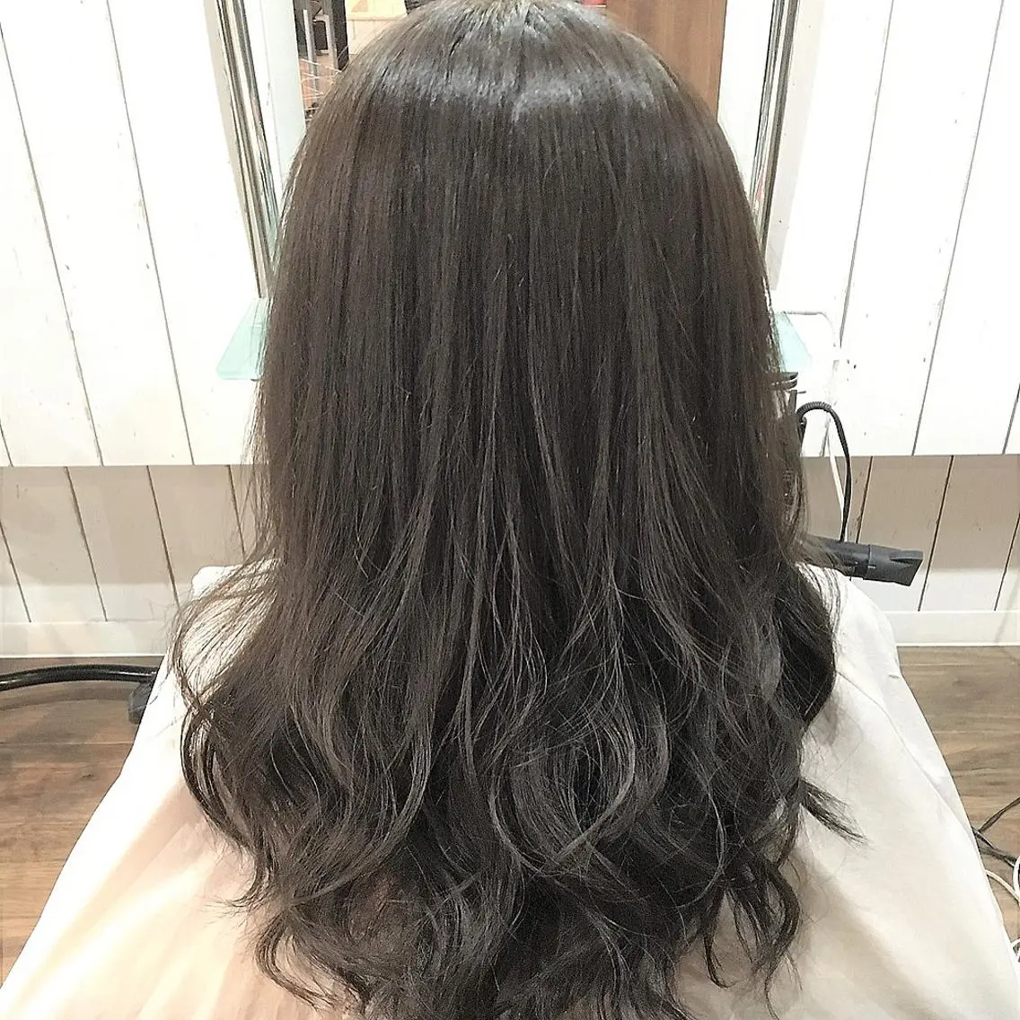 セミロング カラー ブルーカラー ブルージュ miki 🦎のヘアスタイル