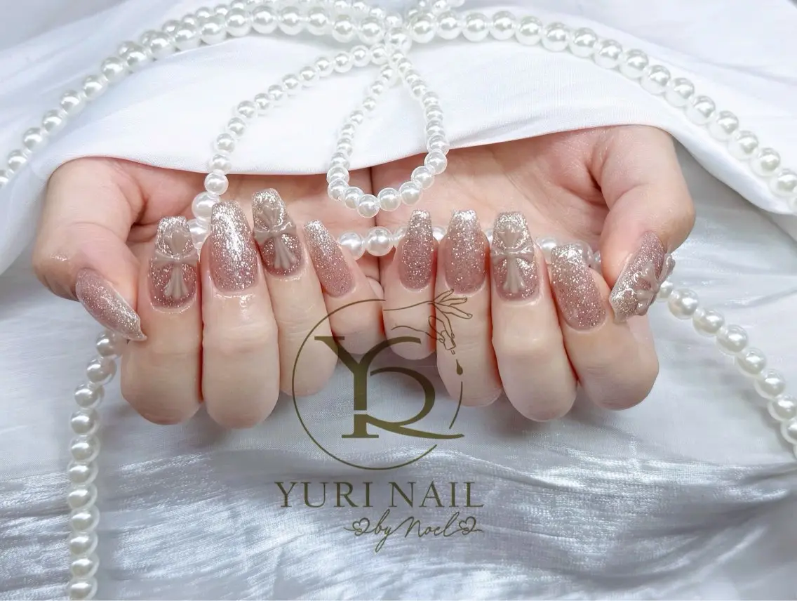 ネイル チークネイル フットネイル フレンチネイル グラデーション キラキラネイル ハンドネイル フットネイル ハンドケア YURI Nail Funabashiのネイルデザイン