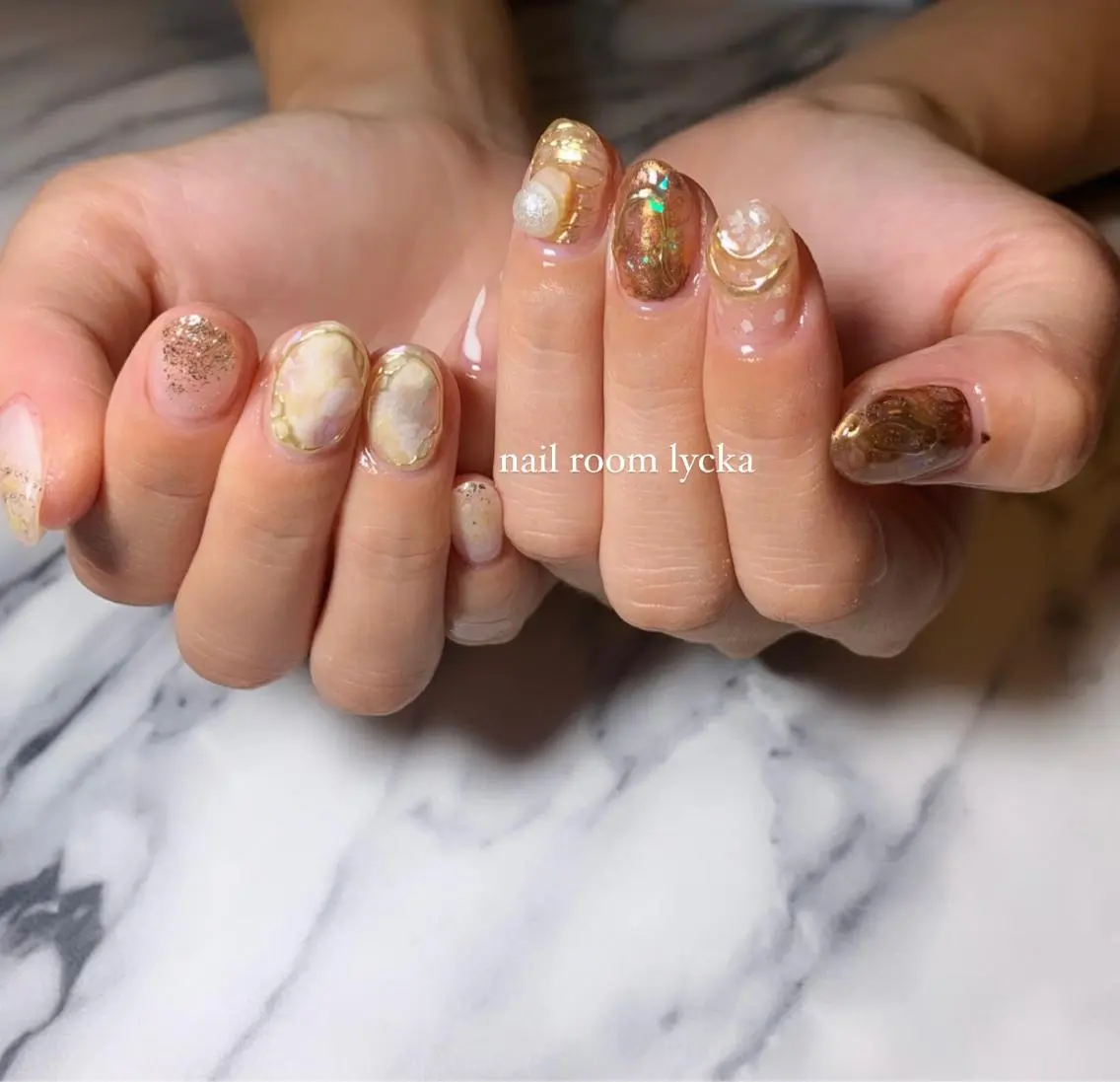 ネイル ネイルルームリッカ 𝐦𝐚𝐲𝐮のネイルデザイン