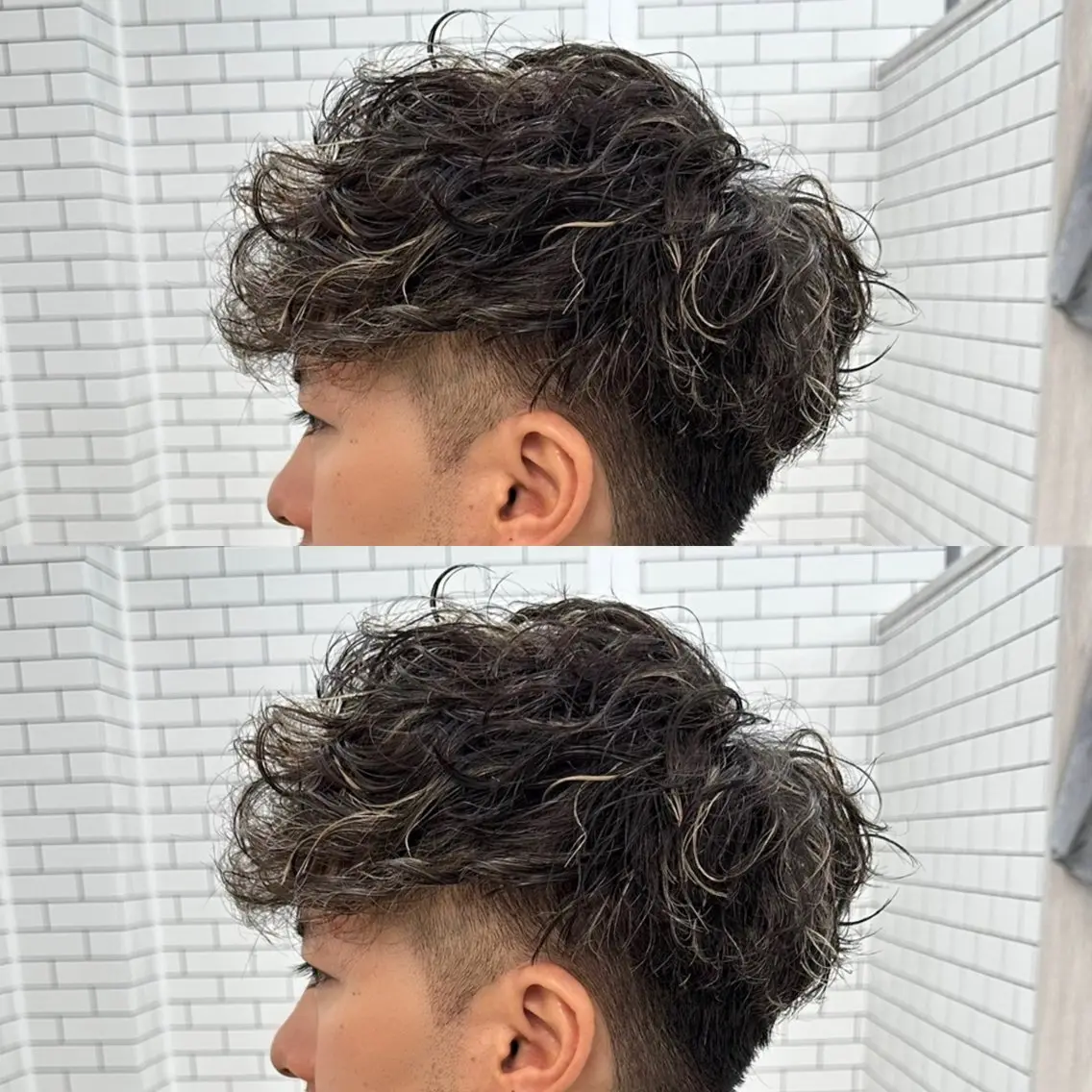カラー パーマ メンズ メンズパーマ 刈り上げ メンズ特化✂️ 小枝 優生のヘアスタイル