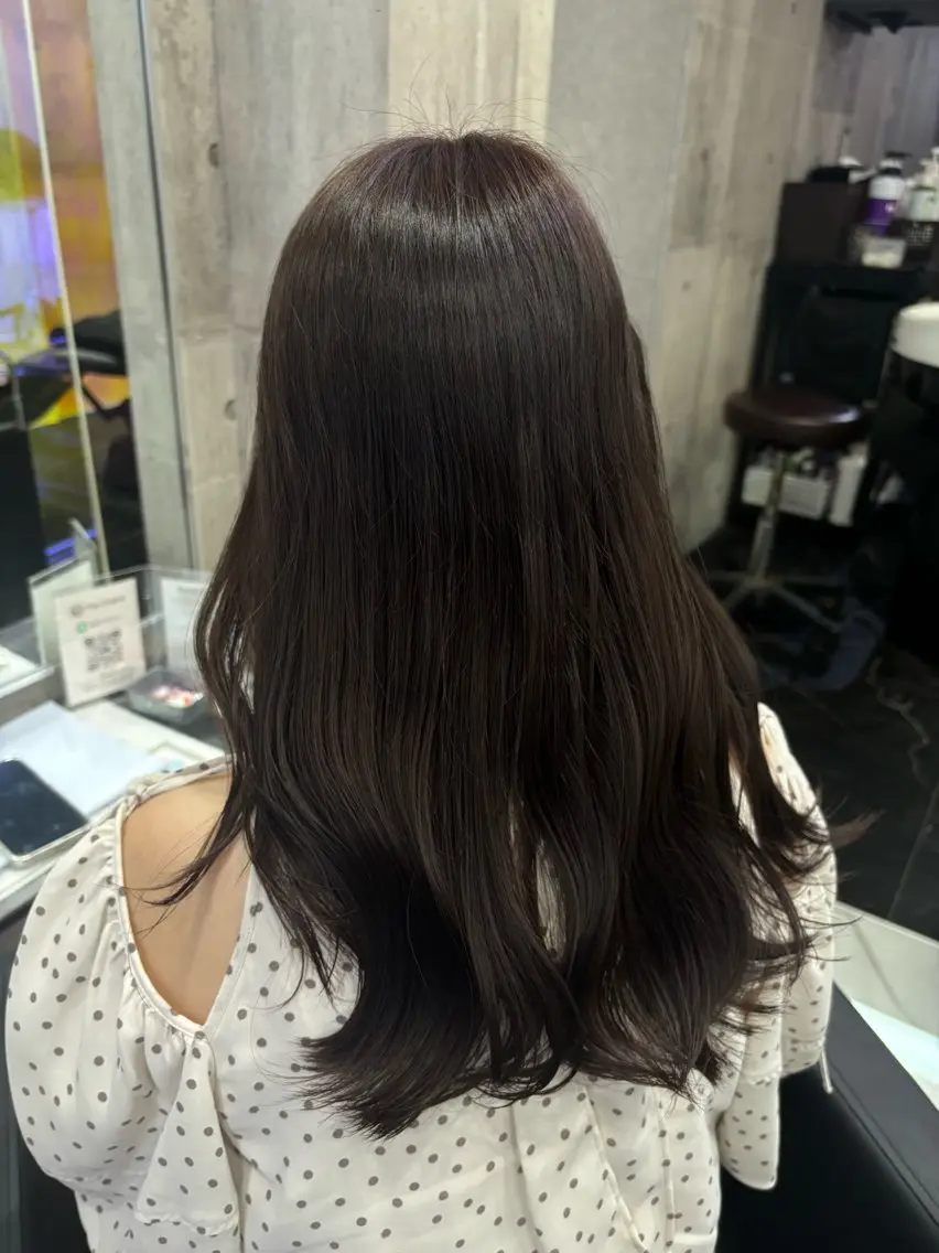 セミロング ヘアカラー トリートメント ボブ/ブリーチなし艶 カラー🫧sHOMaのヘアスタイル
