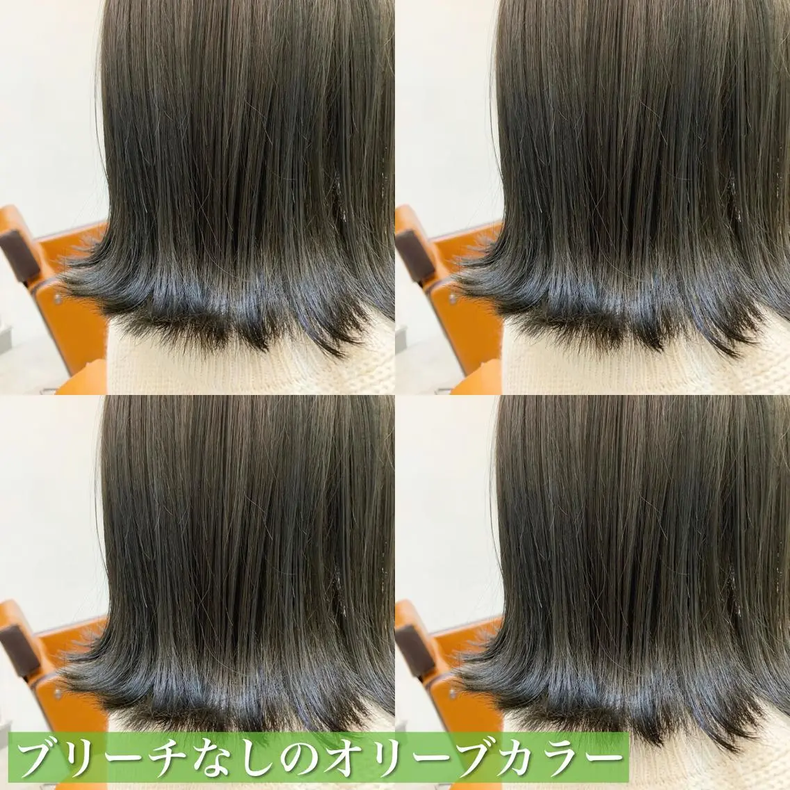 ミディアム カラー ブリーチ 透明感カラー グレージュ ブリーチなしカラー オリーブグレージュ navile原宿 yumaのヘアスタイル