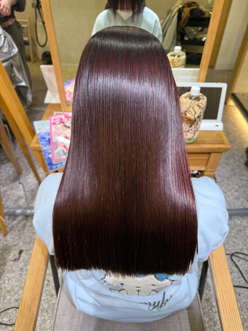 ロング カット ヘアカラー 縮毛矯正 トリートメント 🌷透明感レイヤー/ Ayana🌷のヘアスタイル