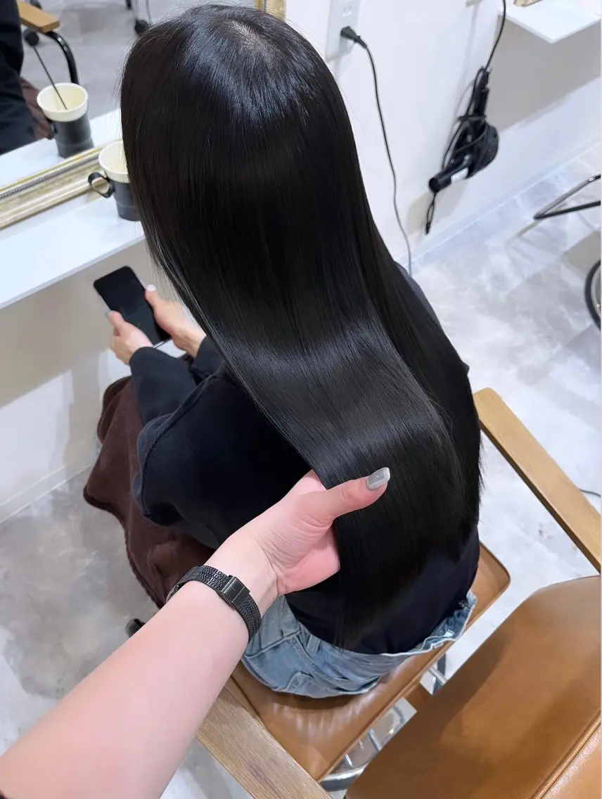 ロング カラー トリートメント 梅田/髪質改善カラー ❄︎ mikiのヘアスタイル