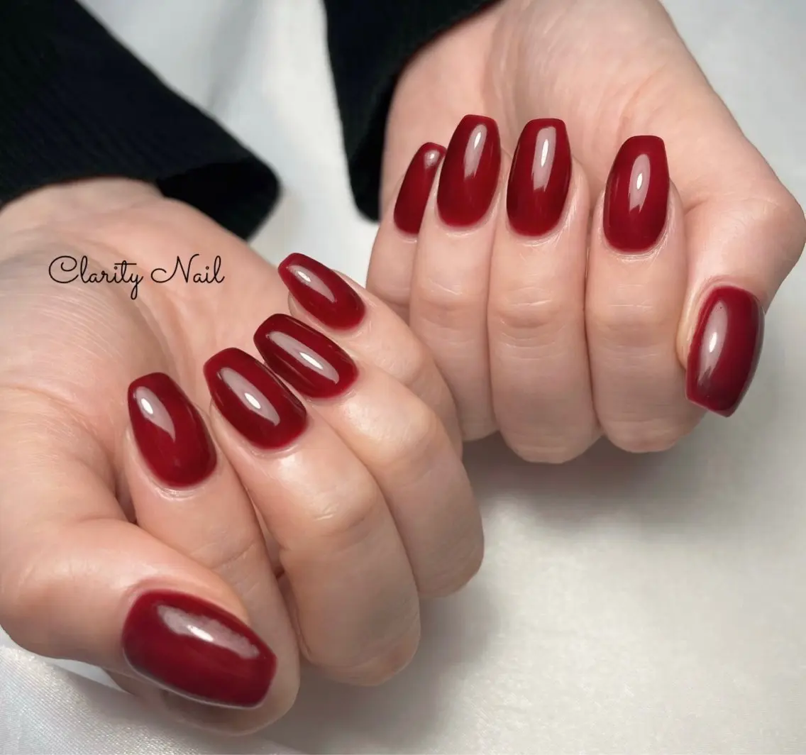ネイル ワンカラーネイル ハンドネイル Clarity Nailのネイルデザイン