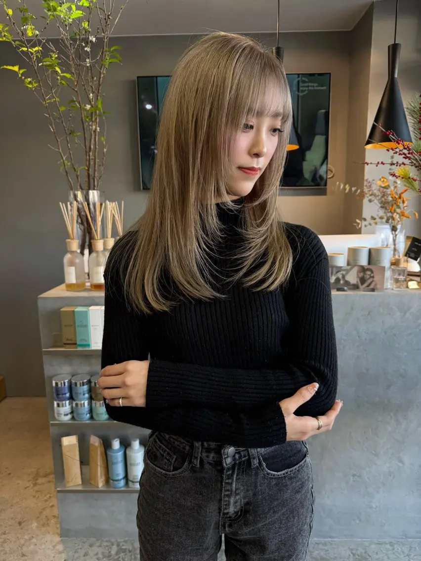ロング カット ヘアカラー 🍀石川尚之🍀 HELIMのヘアスタイル