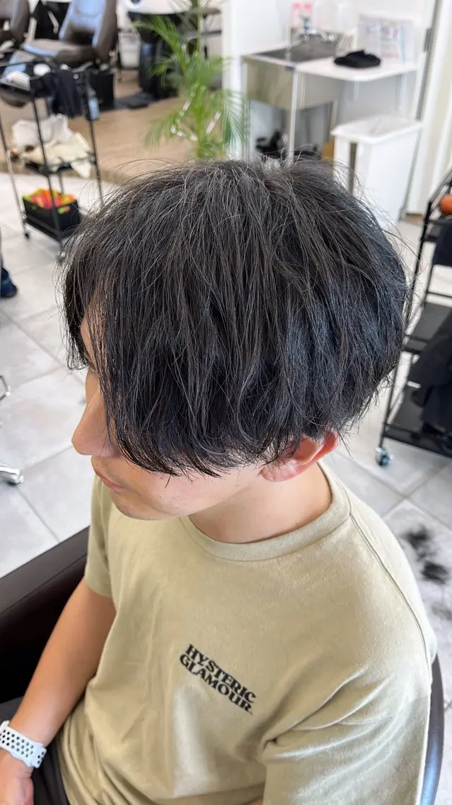 ショート パーマ メンズ 🏆メンズヘア特化 🥇代表りんぺーのヘアスタイル