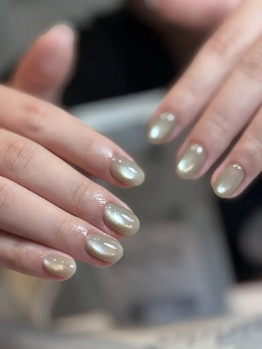 ネイル チークネイル ドット フレンチネイル グラデーション 韓国ネイル ハンドネイル Minette nailrinrinのネイルデザイン
