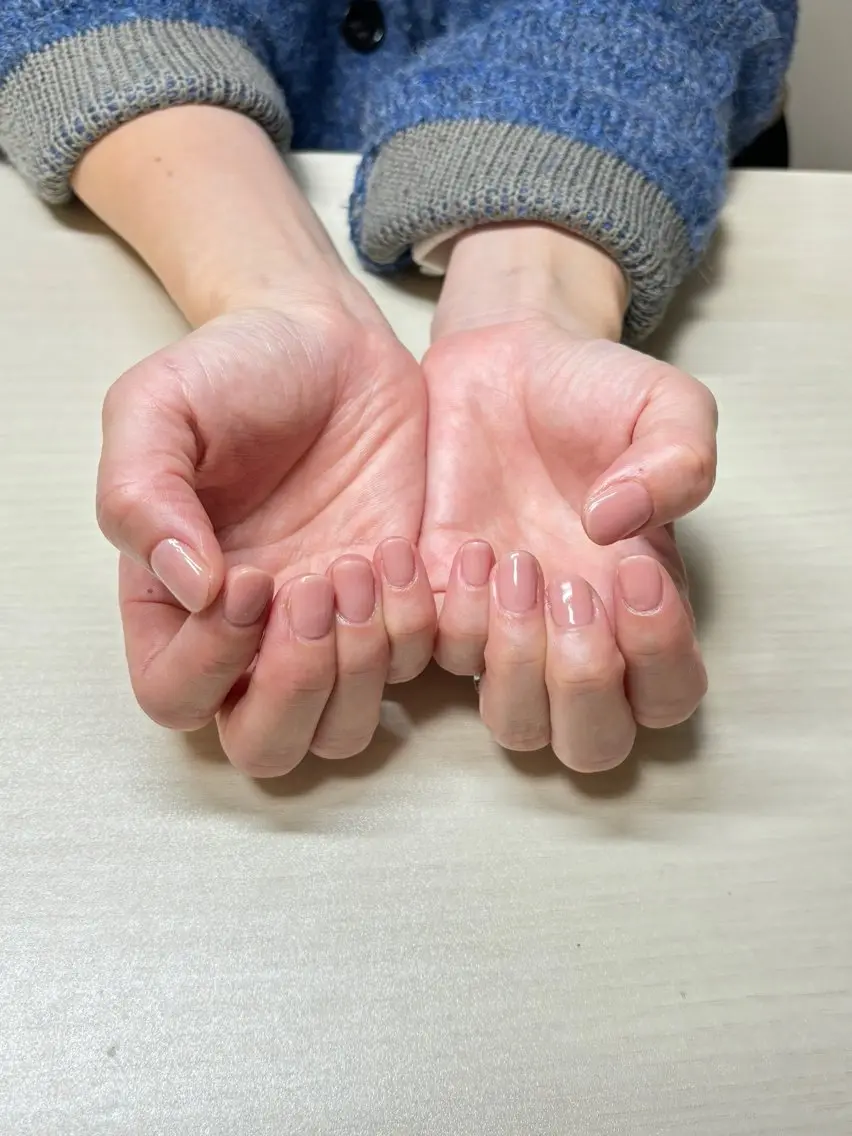 ネイル ジェルネイル オフィスネイル ワンカラーネイル KOTORI ことりのネイルデザイン